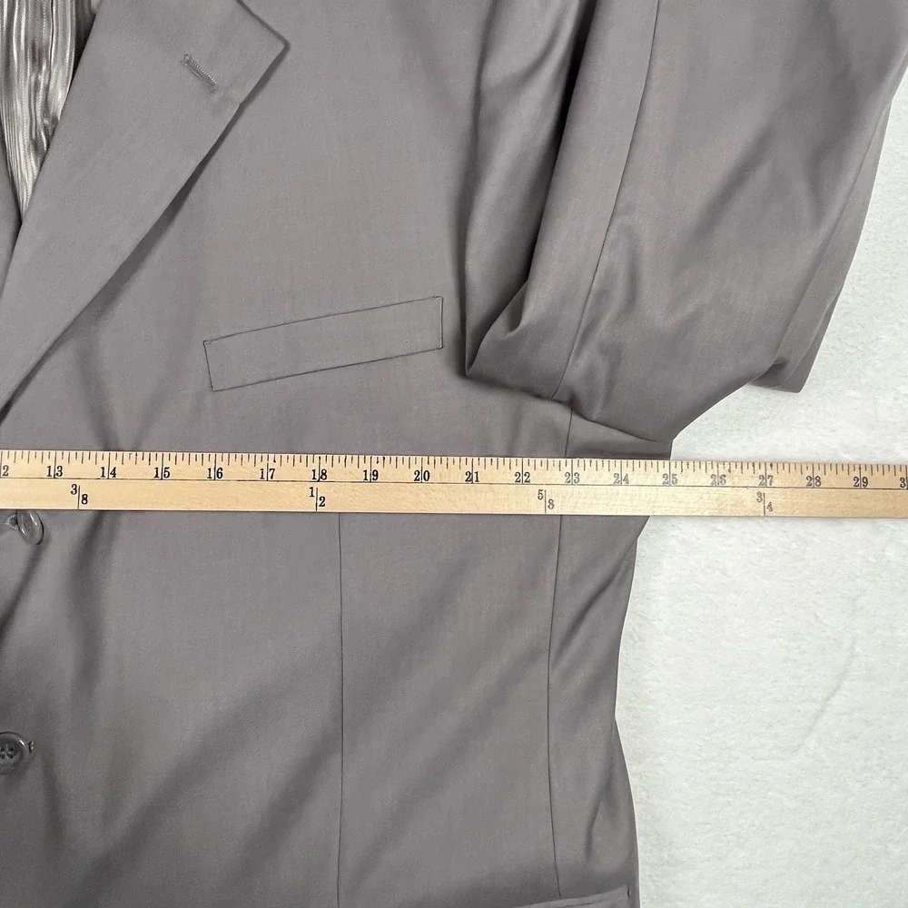 Caravelli Collezione Men's Gray Two Button Blazer Super 150's See Pics For Size